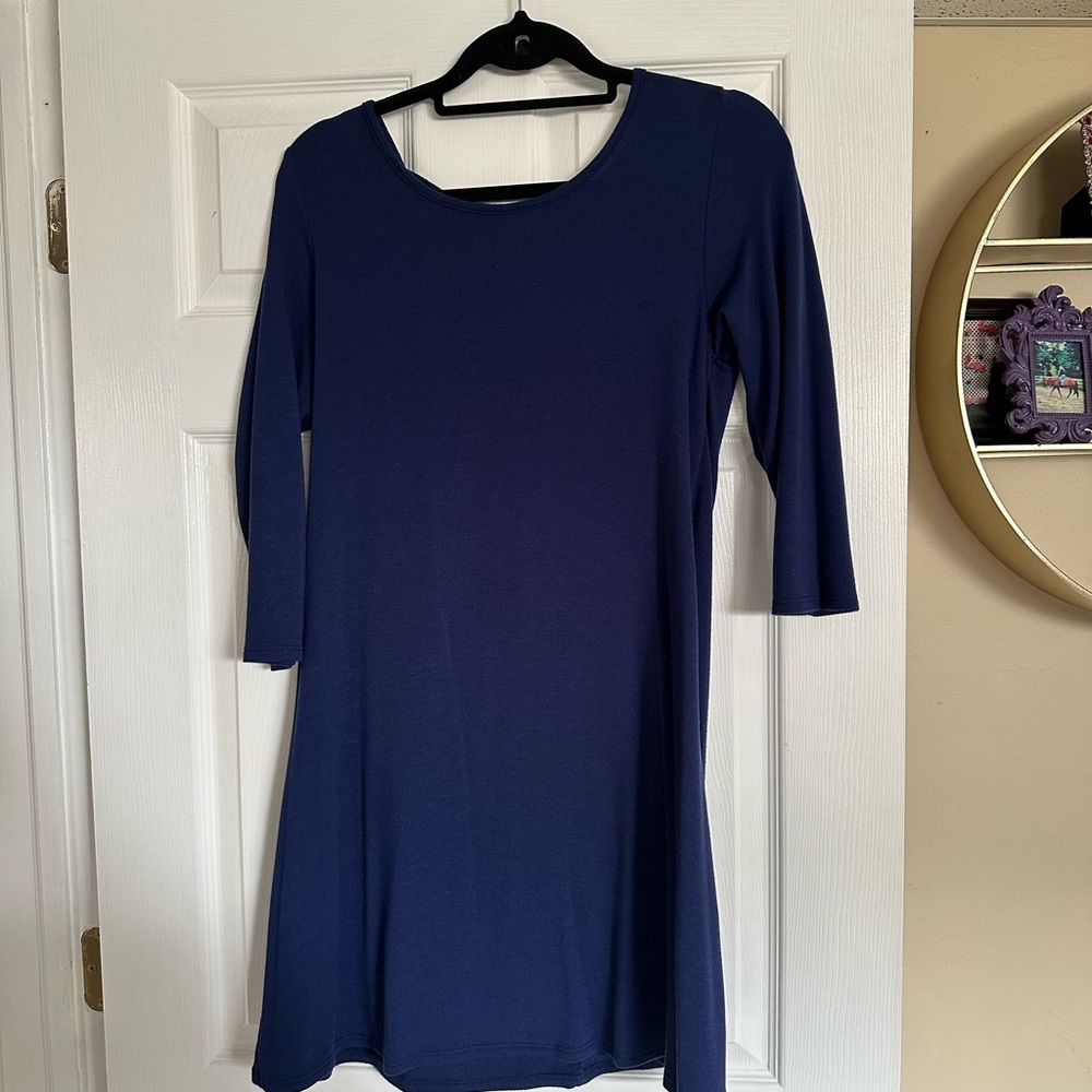 Alya Deep Blue Mini Dress
